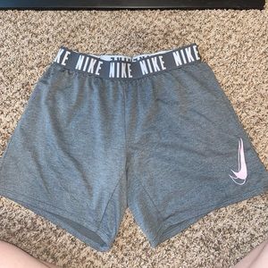 Grey Nike dry fit shorts